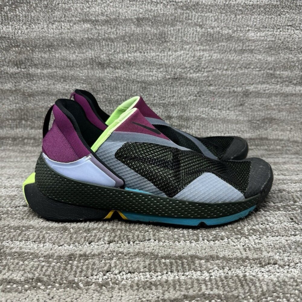 NIKE GO FlyEase Black/Black-Lime Glow Men’s Size 8.5 Folding Hands Free